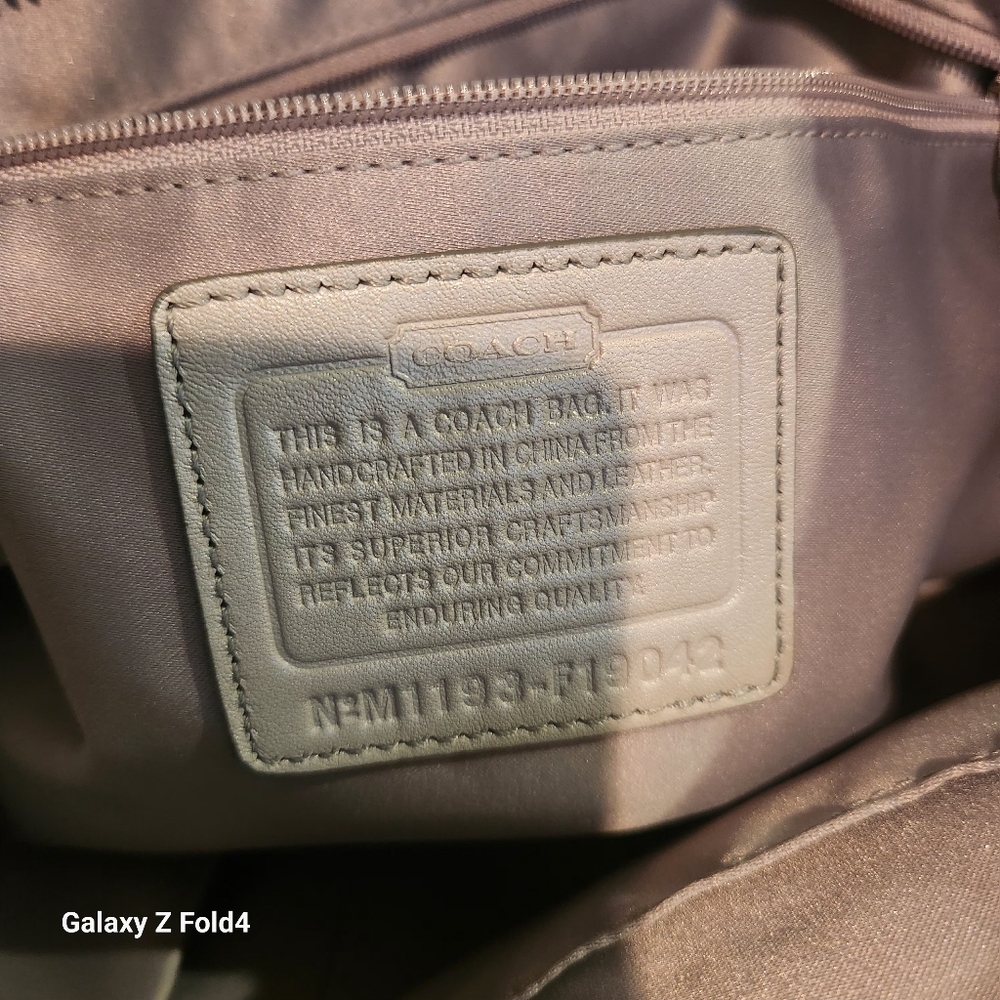 Coach F19042 Grey Multi Pieced Patchwork - image 3